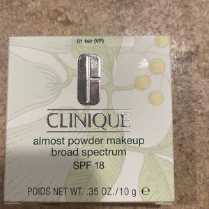 Brand new Clinique almost powder- SPF 18. All skin types. Color- 01-Fair
